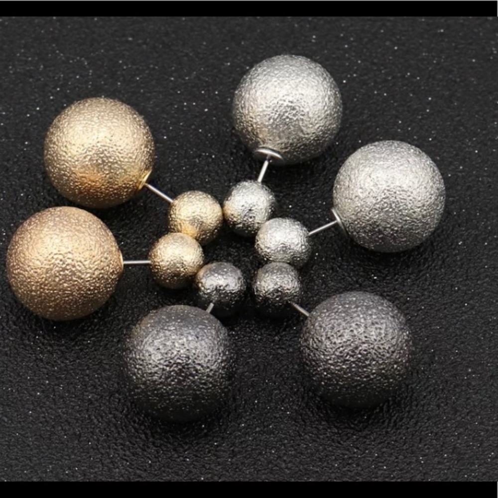 Matte Glitter Reversible Earrings